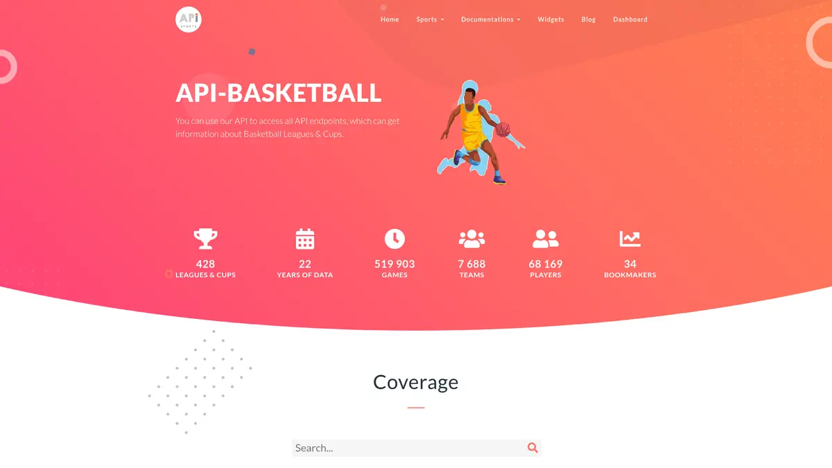 API-Sports official documentation page