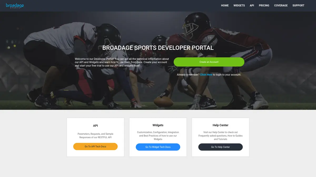 Broadage official technical or coverage page
